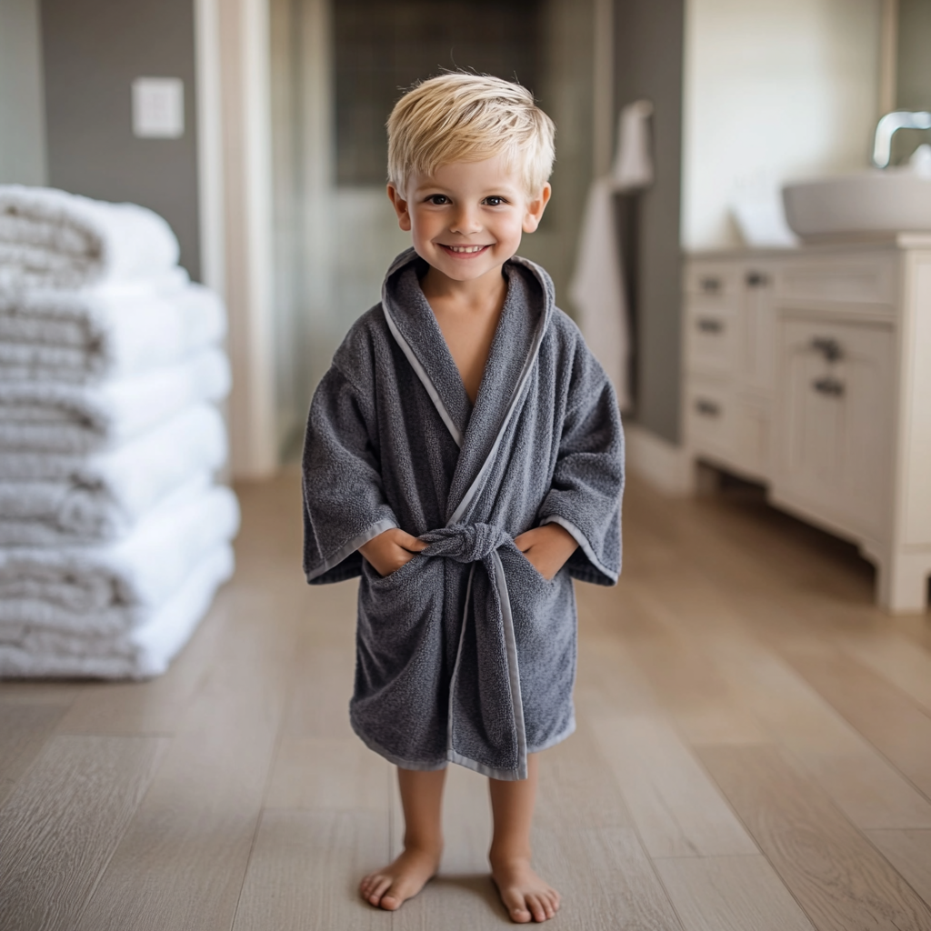 ⁦חלוק מגבת – ילדים⁩ – תמונה ⁦3⁩